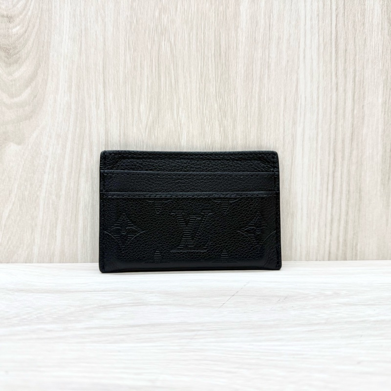 LV黑壓紋小牛皮雙面名片夾M81415-1