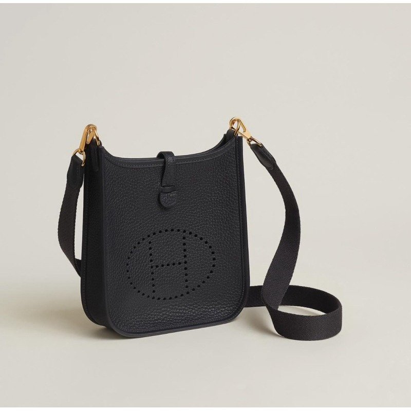 🌟Hermes 愛馬仕 mini Evelyne 依芙琳 16/3Y金釦/全新全配-1