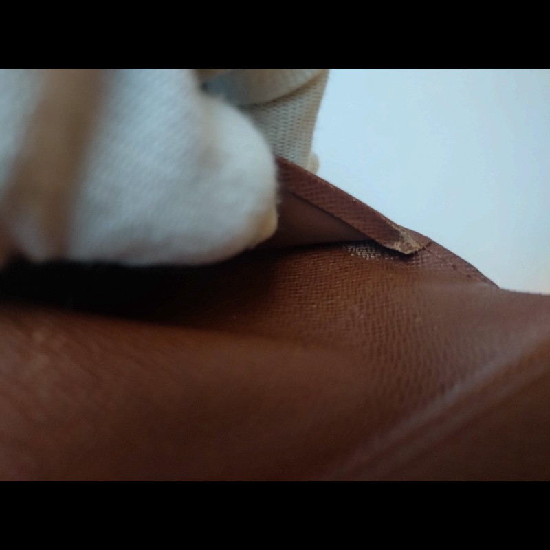 LV 老花單釦短方夾-20