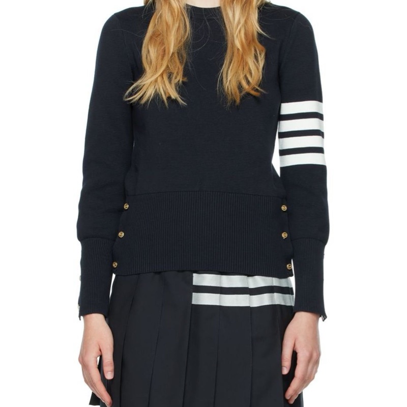 Thom Browne 女士 條紋圓領套衫IT-36 IT-38 IT-40 IT-42 IT-44碼-5