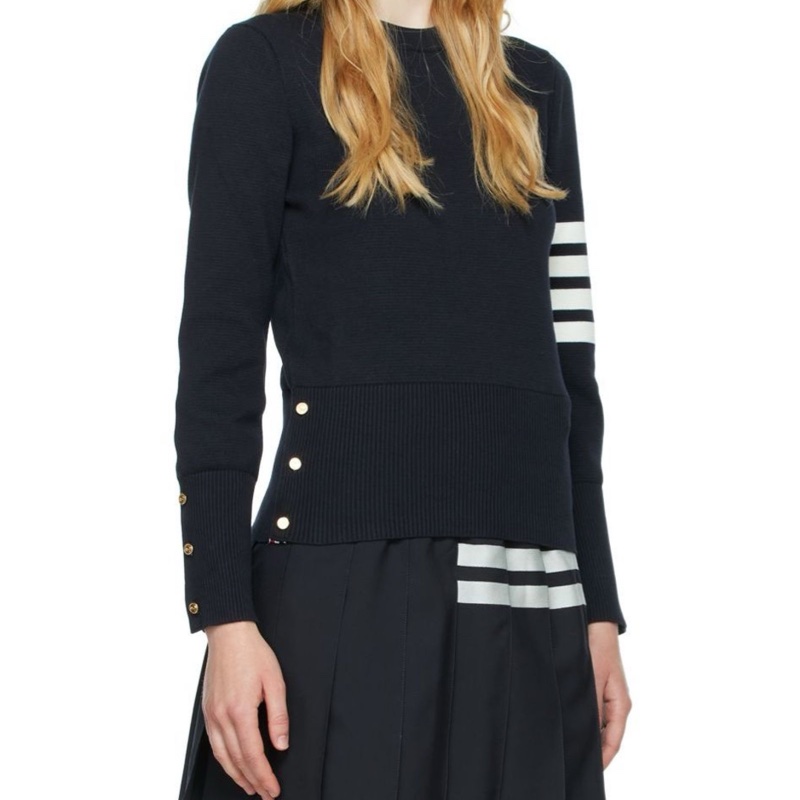 Thom Browne 女士 條紋圓領套衫IT-36 IT-38 IT-40 IT-42 IT-44碼-6