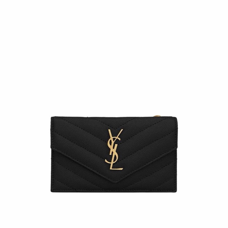 Saint Laurent 女士 CASSANDRE  MATELASSÉ FRAGMENTS絎縫粒面壓印皮革翻蓋卡包均碼碼13 X 2 X 8 CM-4