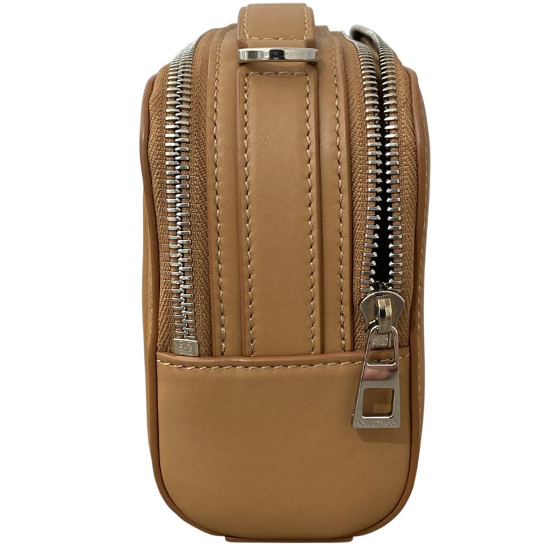 LOEWE 羅威 Mini Camera Bag相機包 小牛皮 焦糖色 銀釦-3