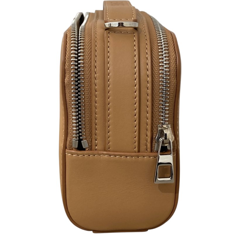 LOEWE 羅威 Mini Camera Bag相機包 小牛皮 焦糖色 銀釦-4