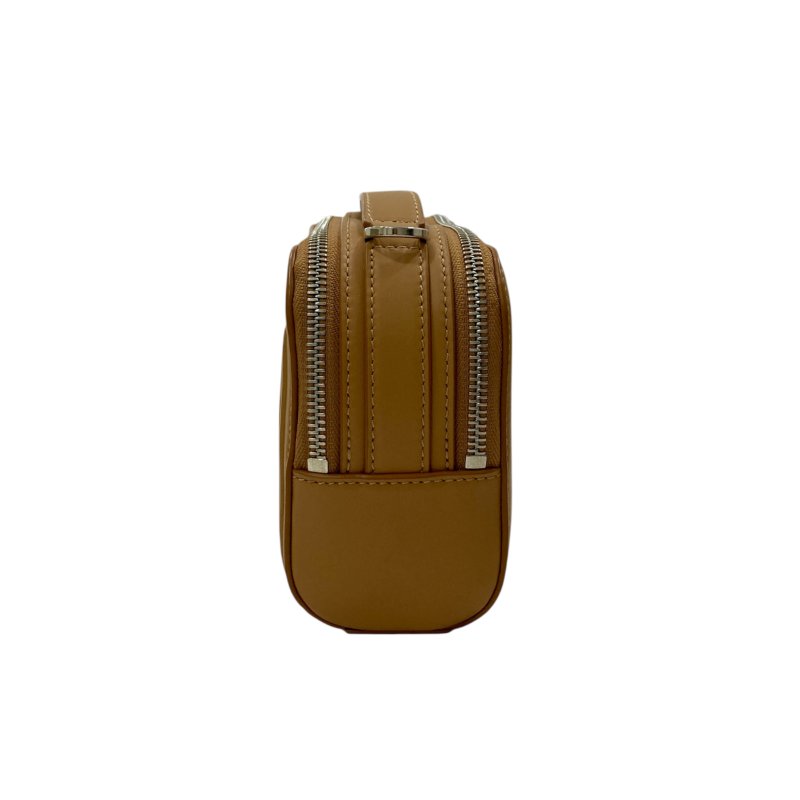 LOEWE 羅威 CAMERA BAG MINI 相機包 小牛皮 焦糖色 銀釦-3