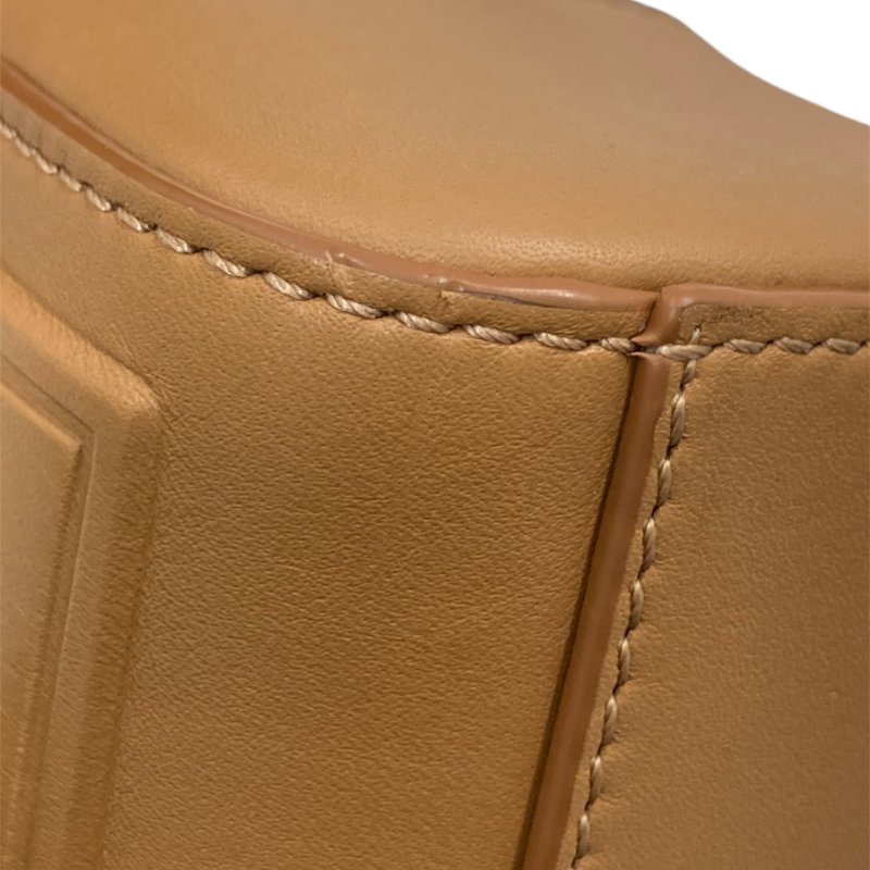 LOEWE 羅威 CAMERA BAG MINI 相機包 小牛皮 焦糖色 銀釦-10