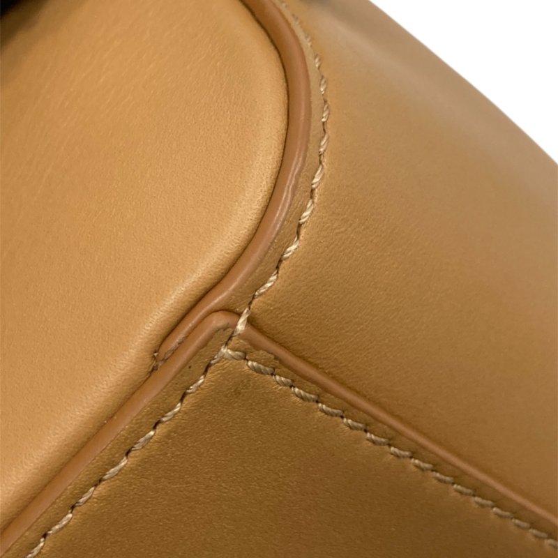 LOEWE 羅威 CAMERA BAG MINI 相機包 小牛皮 焦糖色 銀釦-11