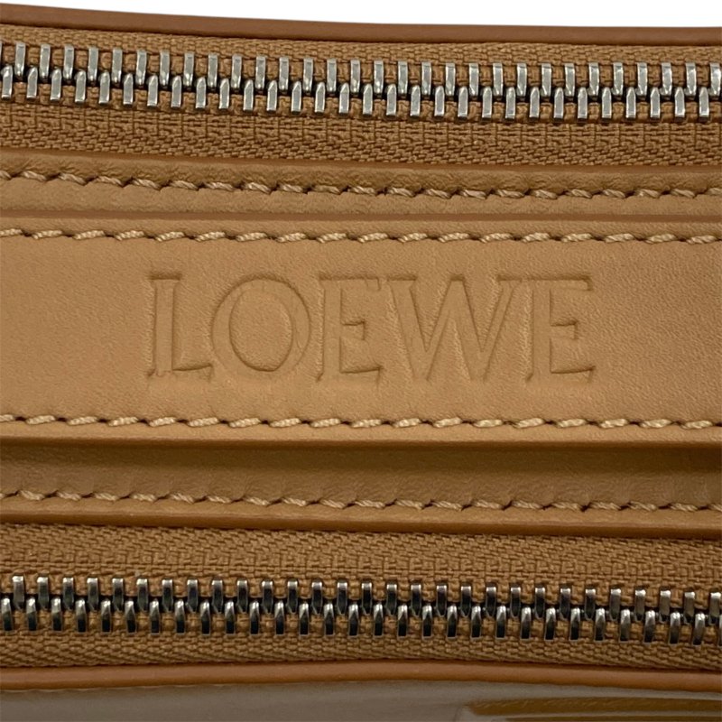 LOEWE 羅威 CAMERA BAG MINI 相機包 小牛皮 焦糖色 銀釦-14