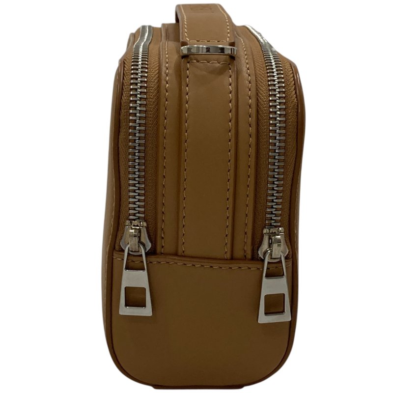 LOEWE 羅威 CAMERA BAG MINI 相機包 小牛皮 焦糖色 銀釦-17