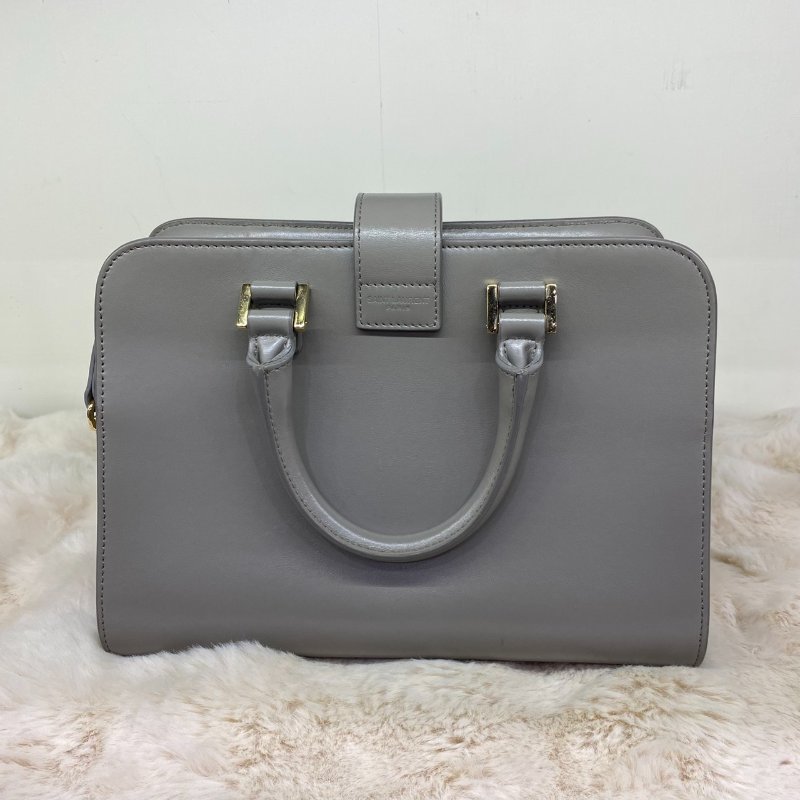 YSL Cabas 手提側背包(灰)-11
