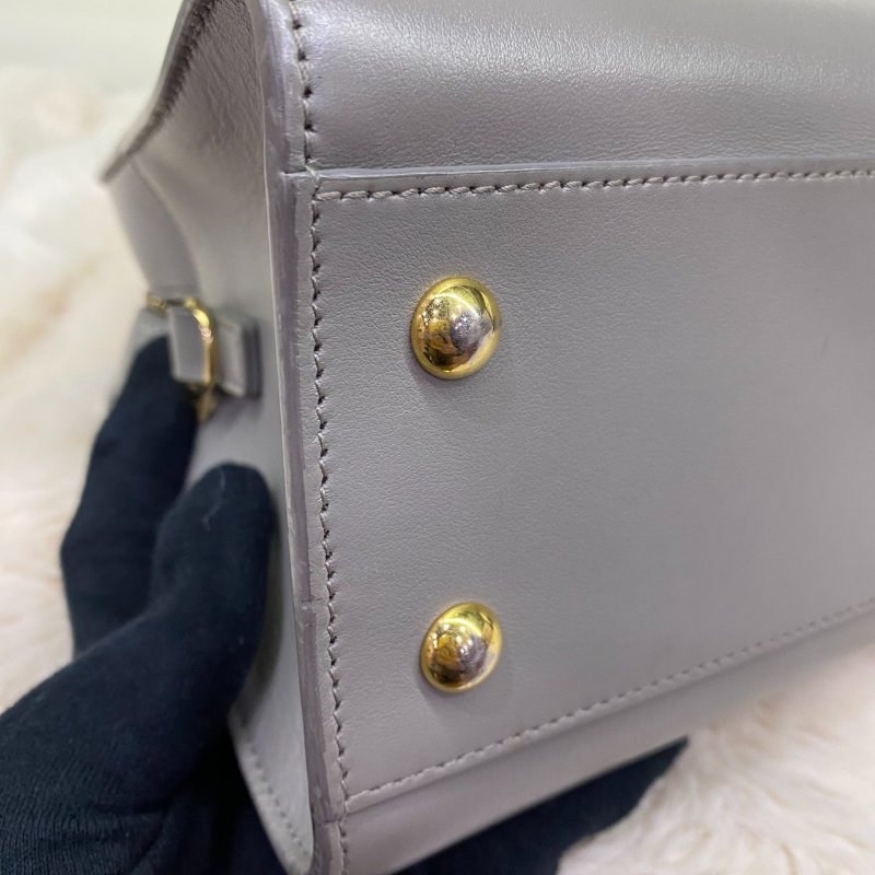 YSL Cabas 手提側背包(灰)-18