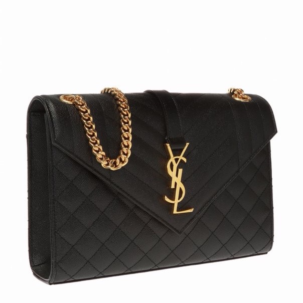 Saint Laurent 女士 ENVELOPE 絎縫紋理真皮包均碼碼中號、24cm*6cm*17.5cm-1