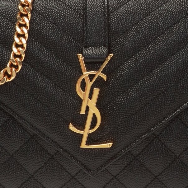 Saint Laurent 女士 ENVELOPE 絎縫紋理真皮包均碼碼中號、24cm*6cm*17.5cm-3