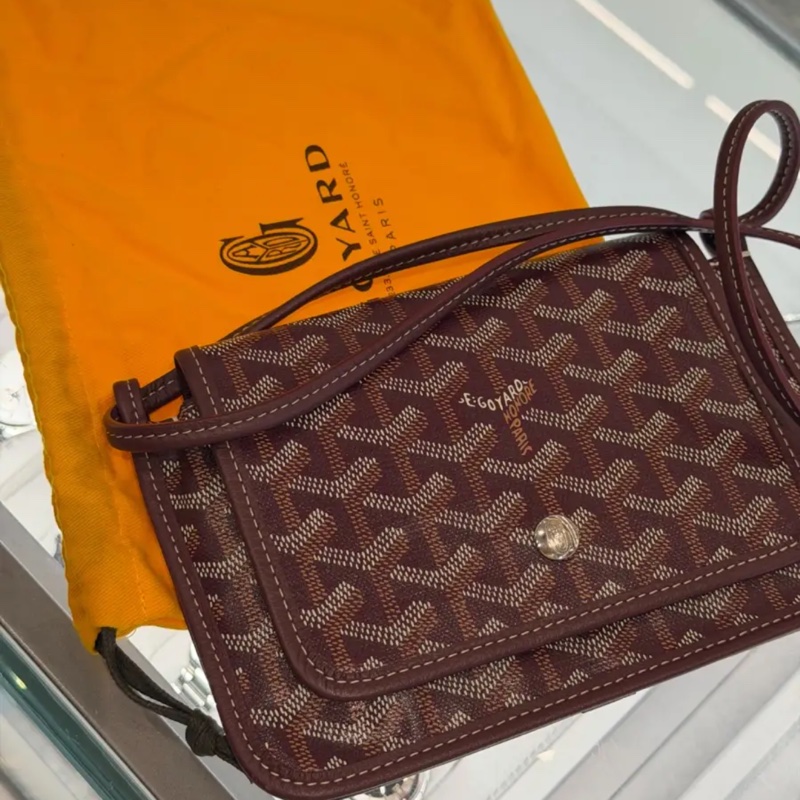 Goyard 酒紅信封包 24產-2