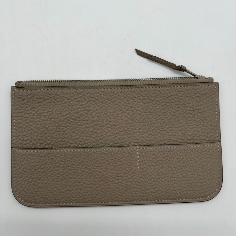 【狀況良好】Hermes愛馬仕 Dogon Duo大象灰銀扣錢包有子袋 長夾財布-7