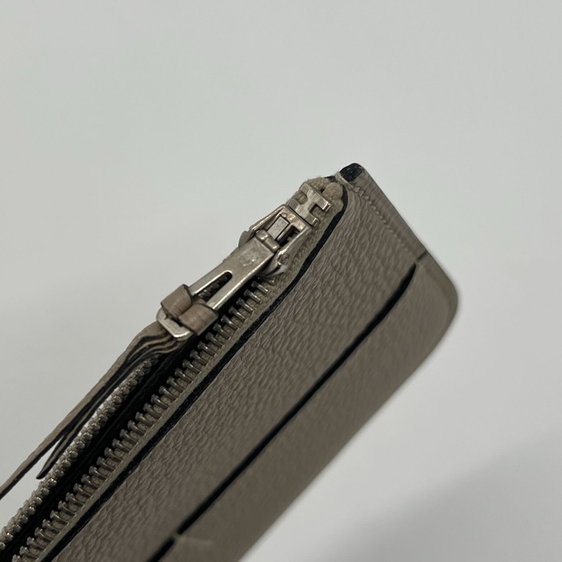 【狀況良好】Hermes愛馬仕 Dogon Duo大象灰銀扣錢包有子袋 長夾財布-8