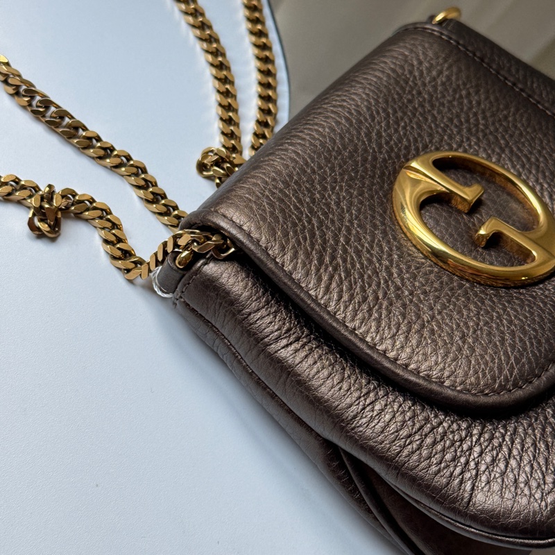 ▪️富貴選物FUGUEI▪️Gucci mini 古銅金 舞會包-1