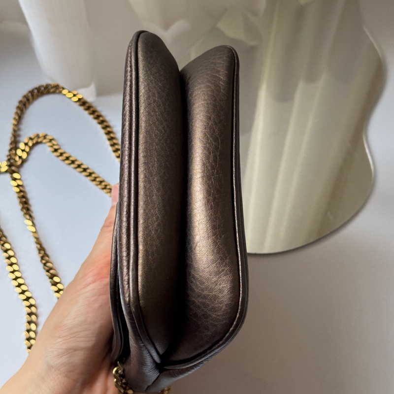 ▪️富貴選物FUGUEI▪️Gucci mini 古銅金 舞會包-5