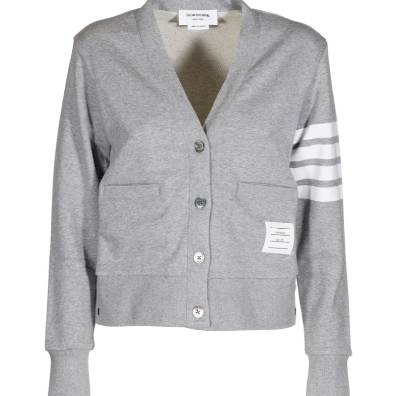 Thom Browne 女士 四條紋V領開衫IT-36 IT-38 IT-40 IT-42 IT-44碼-0