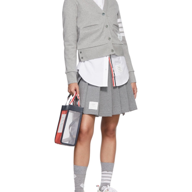 Thom Browne 女士 四條紋V領開衫IT-36 IT-38 IT-40 IT-42 IT-44碼-4