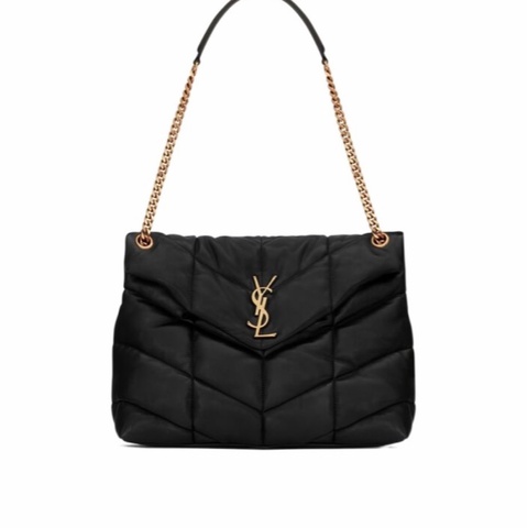 Saint Laurent 女士 絎縫PUFFER中號鏈條包均碼碼中號、35cm*13.5cm*23cm