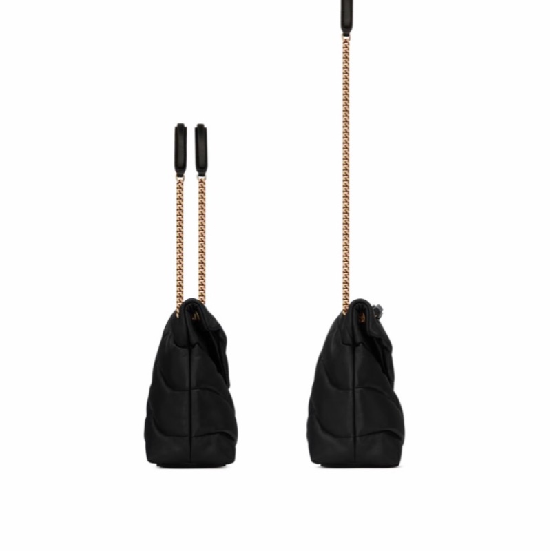 Saint Laurent 女士 絎縫PUFFER中號鏈條包均碼碼中號、35cm*13.5cm*23cm-1