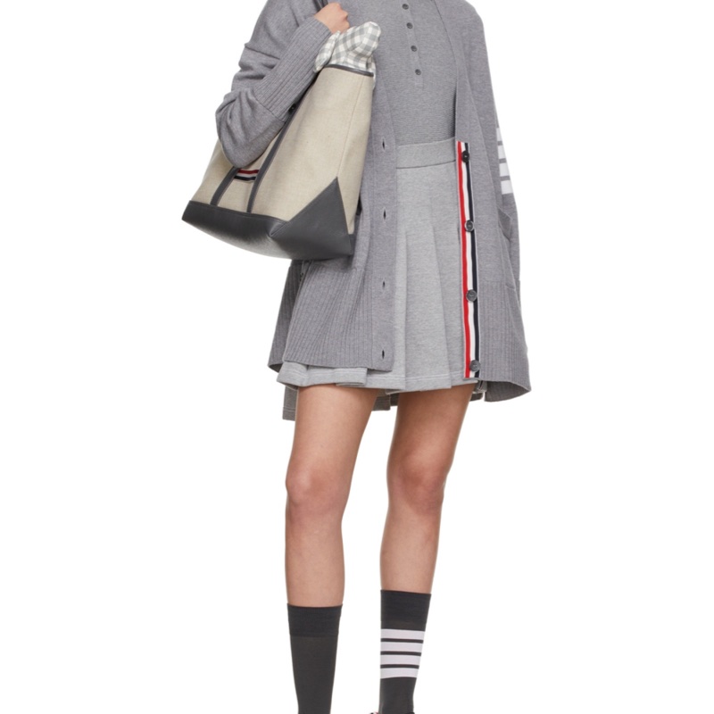 Thom Browne 女士 條紋百褶迷你裙IT-38 IT-40 IT-42碼-4