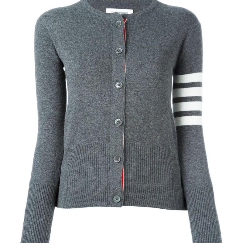 Thom Browne 女士 條紋羊絨開衫IT-38 IT-40 IT-44碼-4