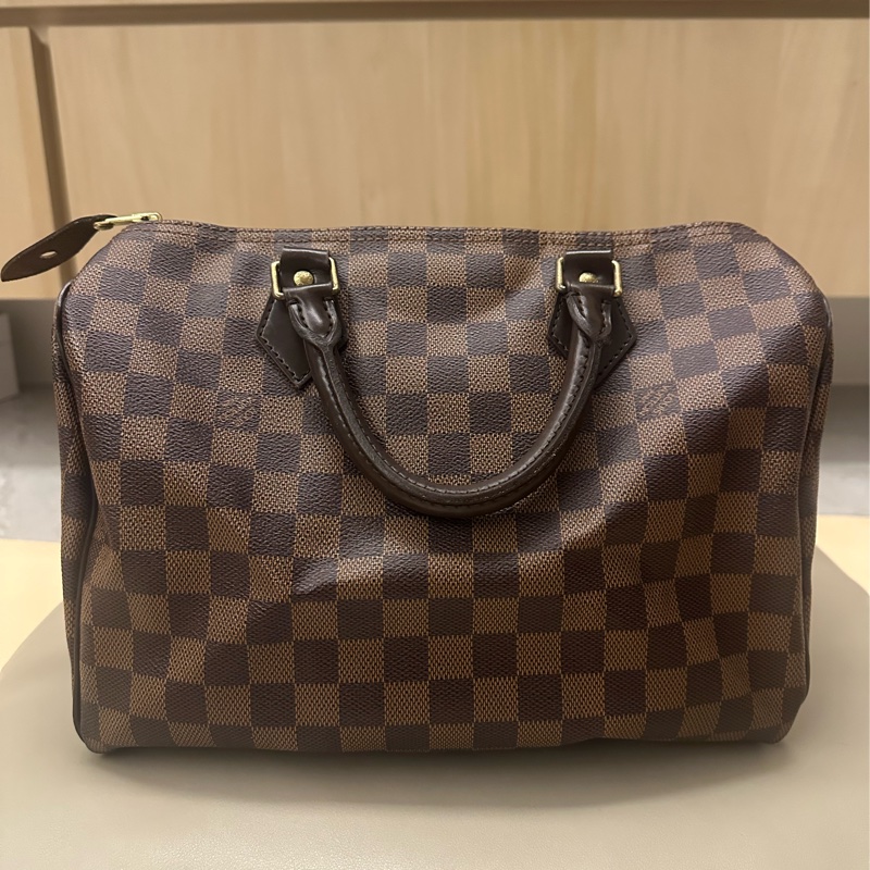 Louis Vuitton Speedy 30 經典褐色棋盤格-0