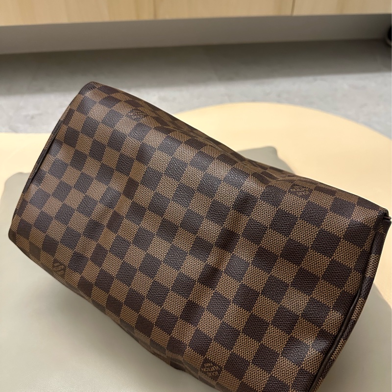Louis Vuitton Speedy 30 經典褐色棋盤格-4