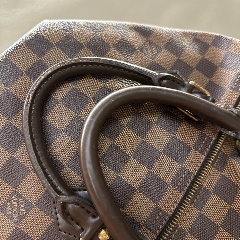 Louis Vuitton Speedy 30 經典褐色棋盤格-9