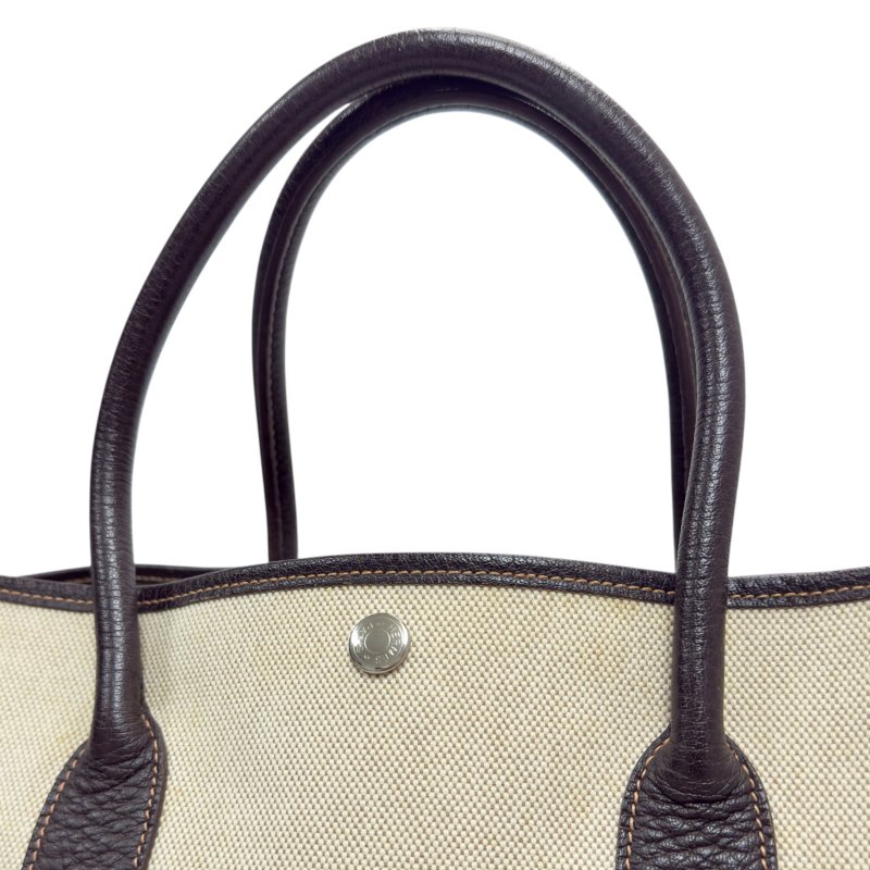 HERMES 中古 Garden Party 36 手袋 框H刻-6