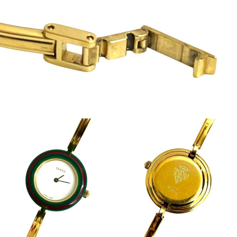 GUCCI Gucci Sherry Line GP 石英腕錶，可更換錶圈，金色，47461-1