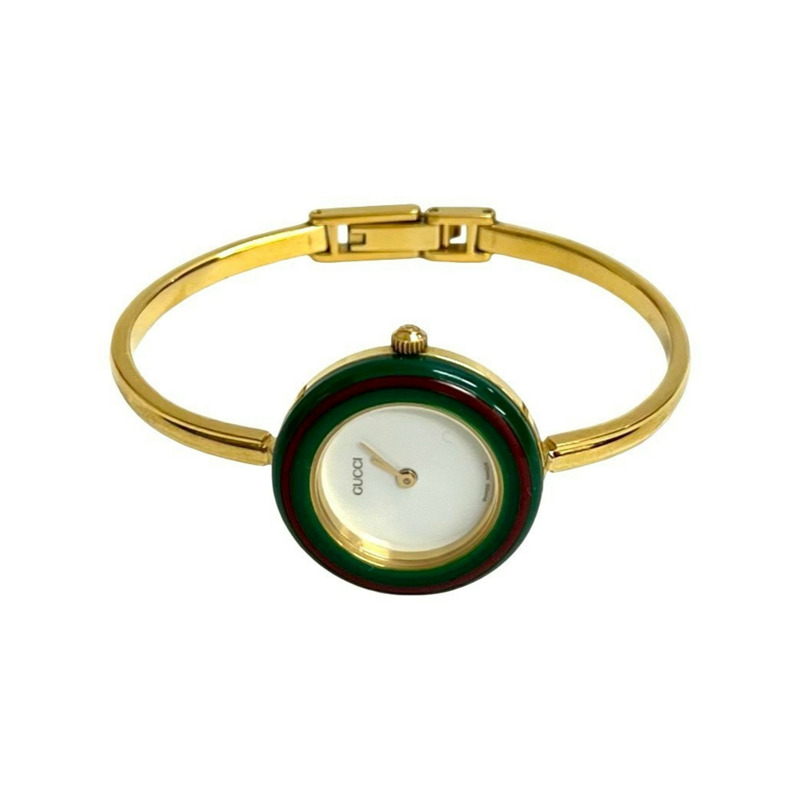 GUCCI Gucci Sherry Line GP 石英腕錶，可更換錶圈，金色，47461-4