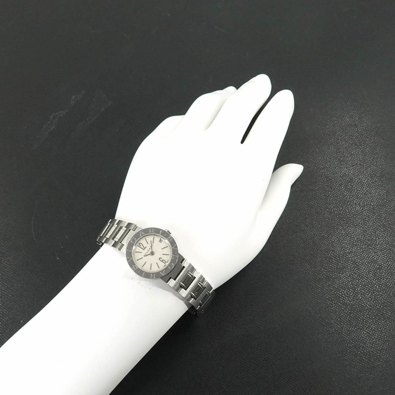 寶格麗 BB23SS 女士腕錶 日期顯示 銀色石英錶-3