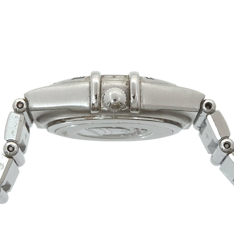 歐米茄星座系列迷你款 My Choice 1566 76 4P 鑲鑽錶圈女錶 12P 白色錶殼 石英錶-4