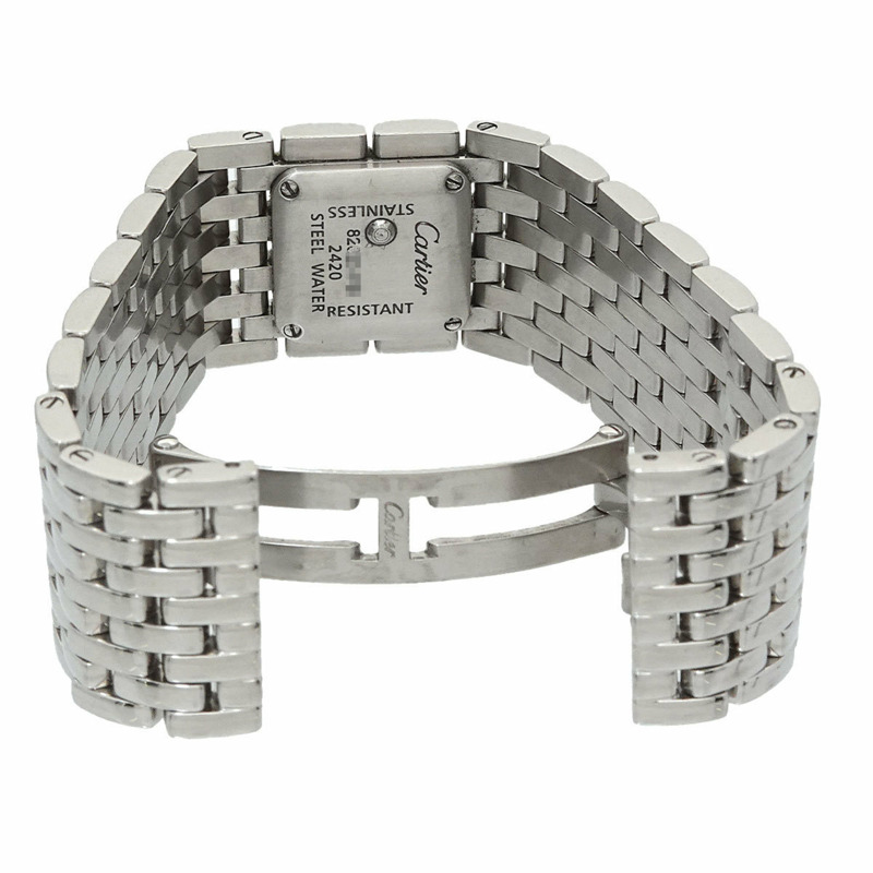 卡地亞 Panthere Ruban W61001T9 女士白色貝殼石英腕錶-3