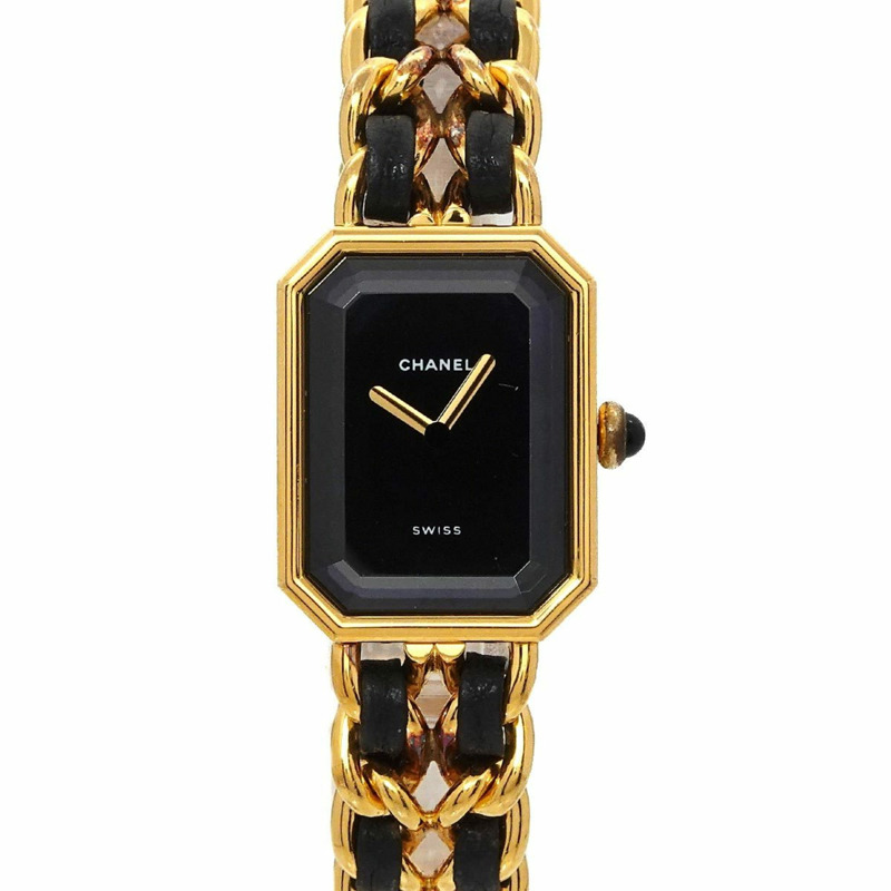 香奈兒 Premiere 女士腕錶,L 碼,H0001,黑金配色,石英機芯-0