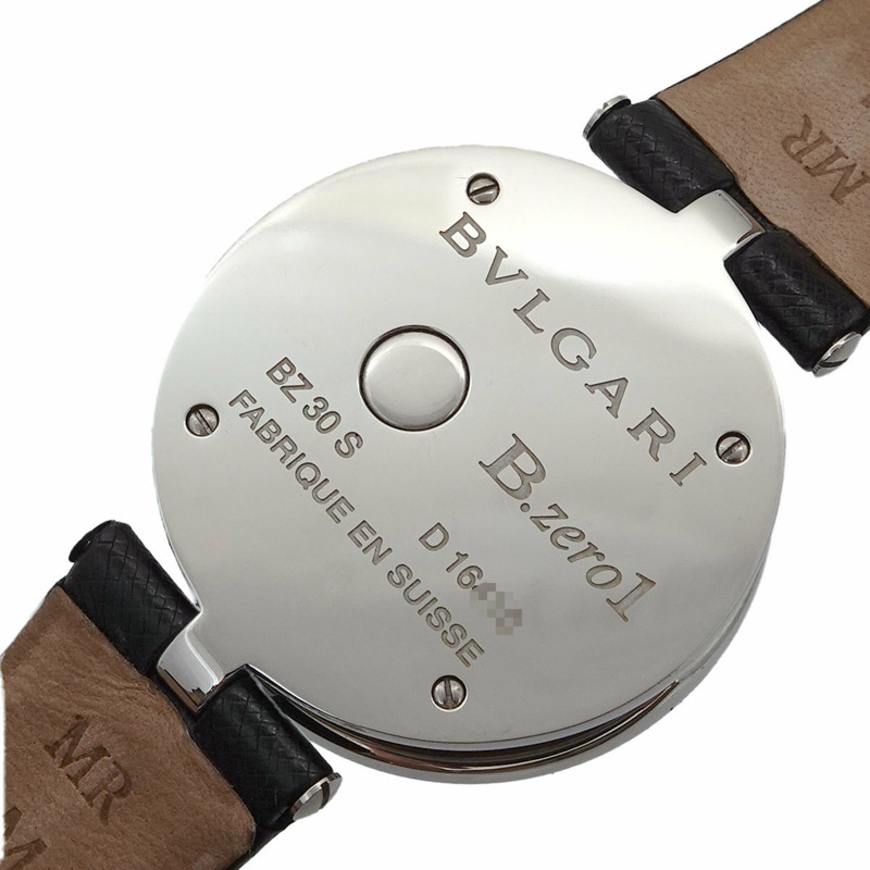 寶格麗 B-Zero1 BZ30S 女士雙心黑色石英腕錶-5