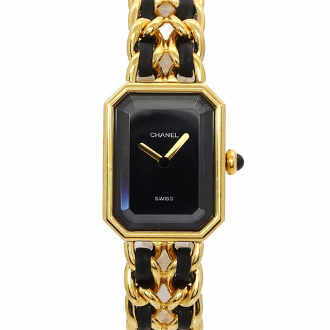 香奈兒 (CHANEL) Premiere 女士腕錶，M 碼，H0001，黑金配色，石英機芯