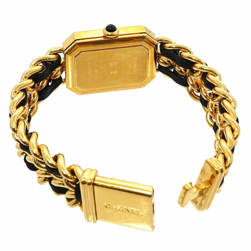 香奈兒 (CHANEL) Premiere 女士腕錶，M 碼，H0001，黑金配色，石英機芯-4