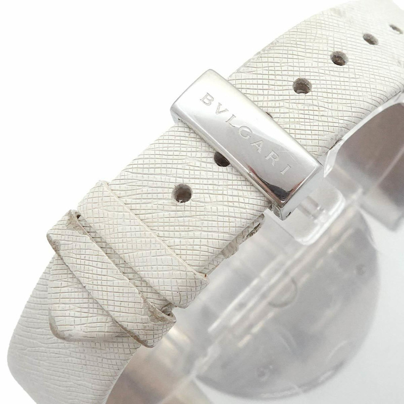 寶格麗 B-zero 1 雙心 BZ35S 女士鑽石銀色石英腕錶-5