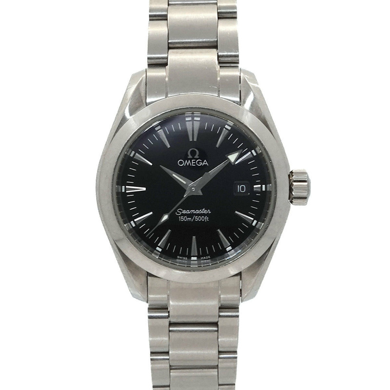 歐米茄海馬系列Aqua Terra 2577 50 女士腕錶,附日期顯示,黑色石英機芯-0