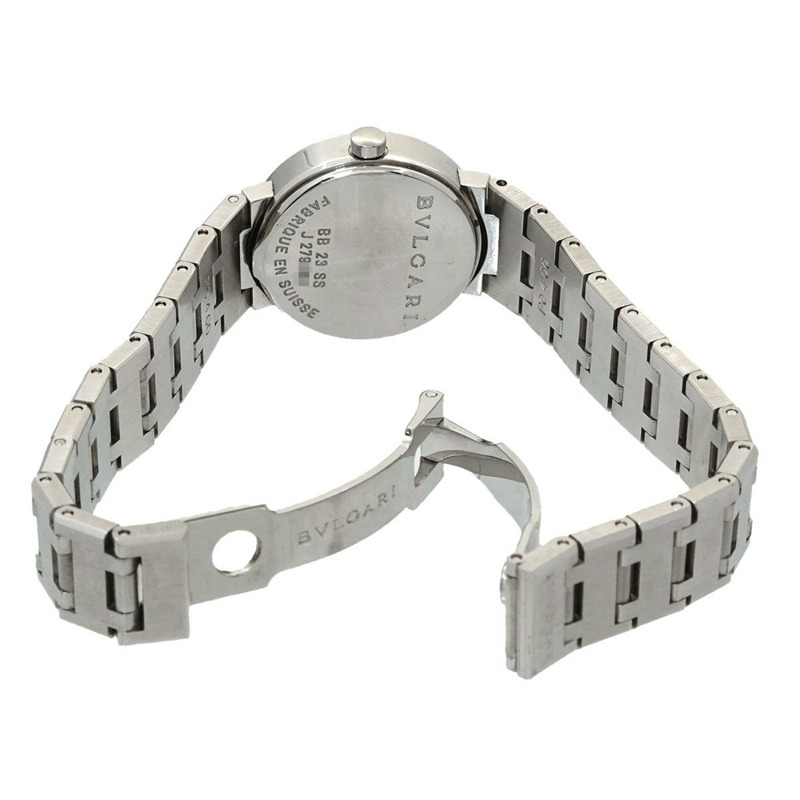 寶格麗 BB23SS 女士腕錶，日期顯示，黑色石英錶-3