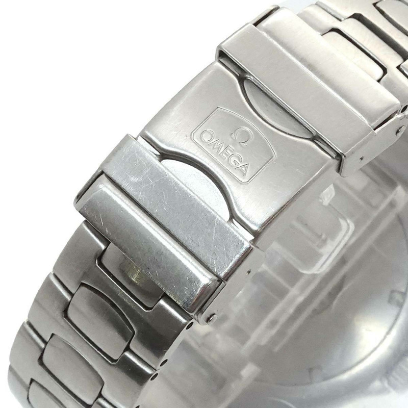 歐米茄海馬系列專業200公尺男士腕錶 396 1052 日期顯示 黑色石英錶-5