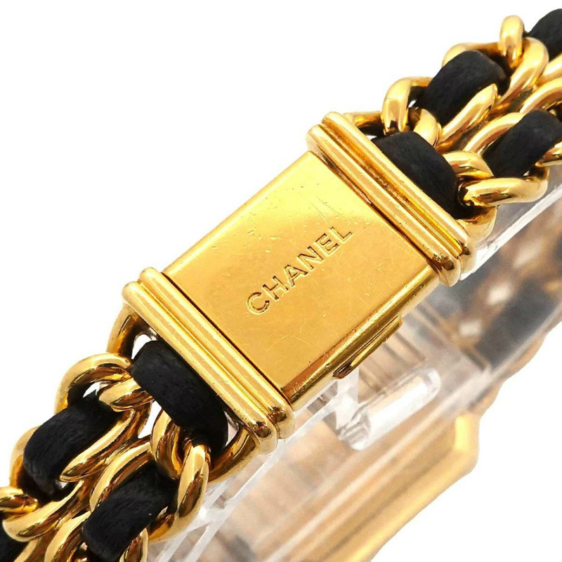 香奈兒 Premiere 女士腕錶，L 碼，H0001，黑金配色，石英機芯-5