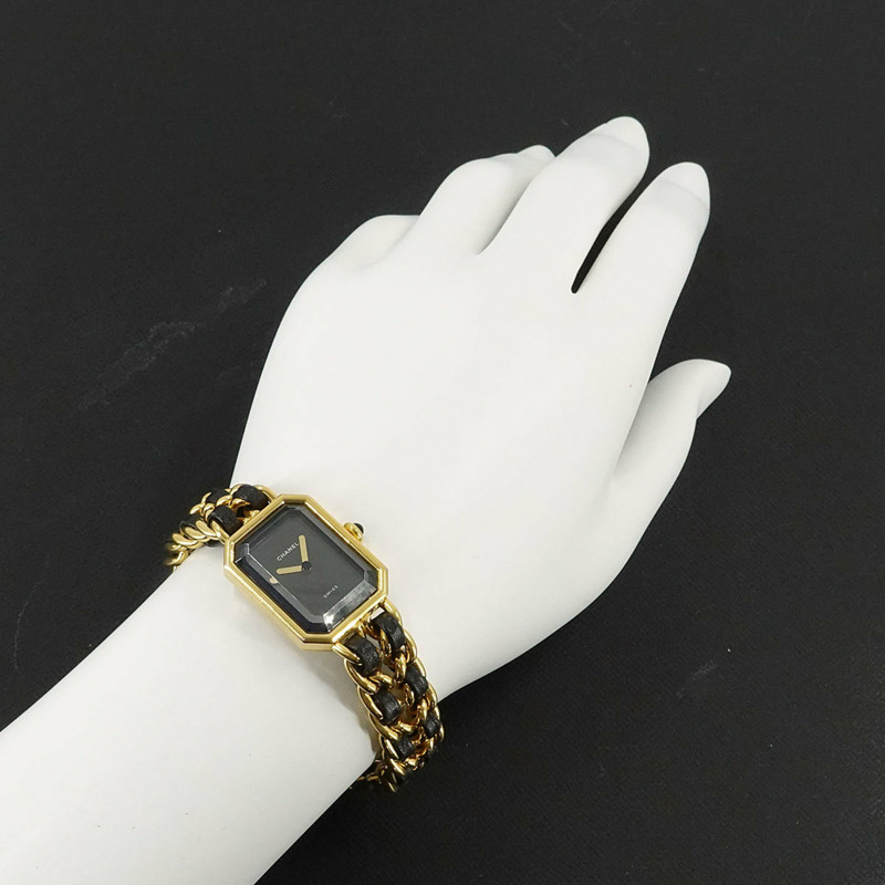 香奈兒 Premiere 女士腕錶，L 碼，H0001，黑金配色，石英機芯-2