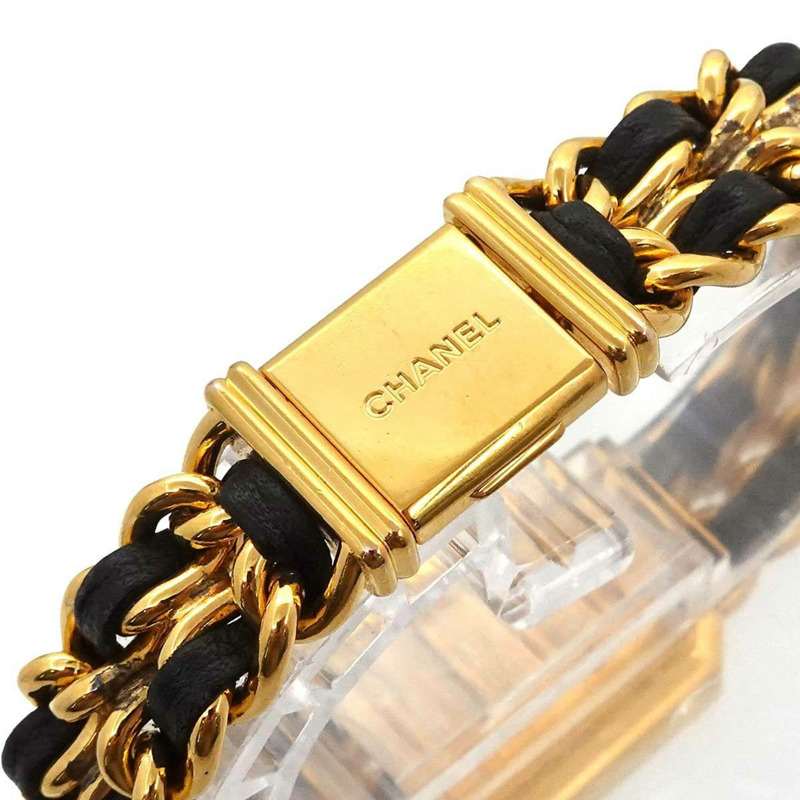 香奈兒 Premiere 女士腕錶，L 碼，H0001，黑金配色，石英機芯-5