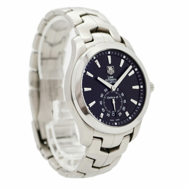 泰格豪雅 Link WJF211A 黑色錶盤男士腕錶-3