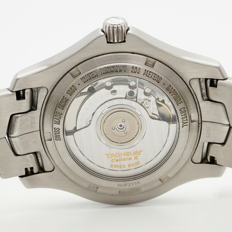 泰格豪雅 Link WJF211A 黑色錶盤男士腕錶-5